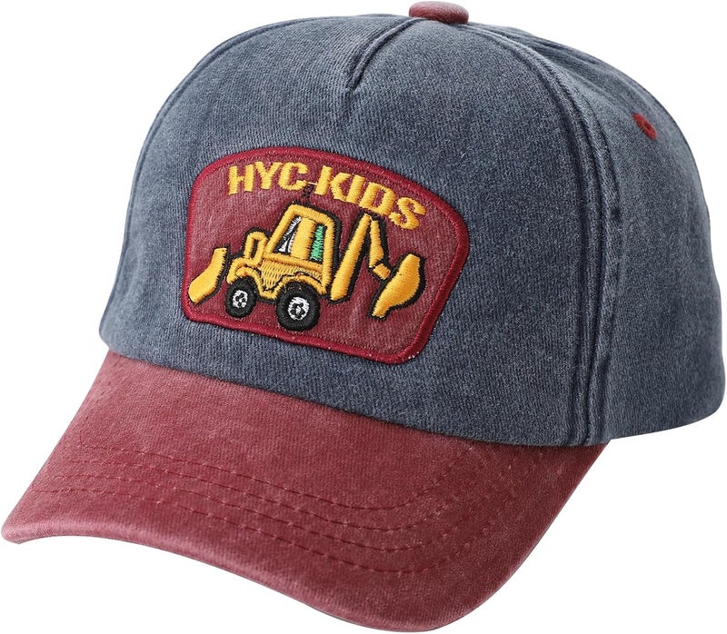 EDCYF Kids Boys Girls Embroidered Baseball Caps Baby Sun hat Toddler Dinosaur Trucker Hats Summer Hats（3-8years - Image 1